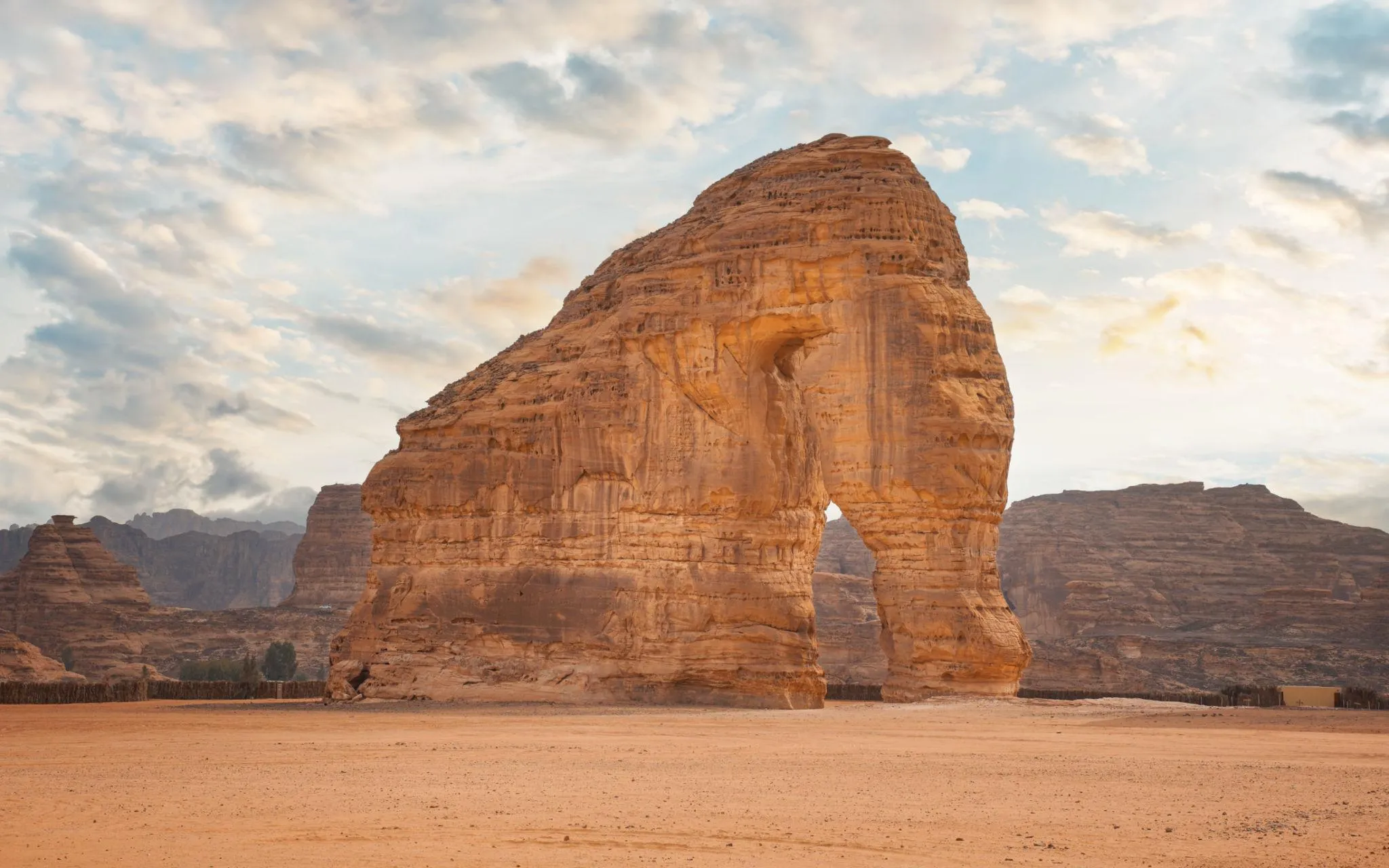 Elephant Rock AlUla daytime desert view