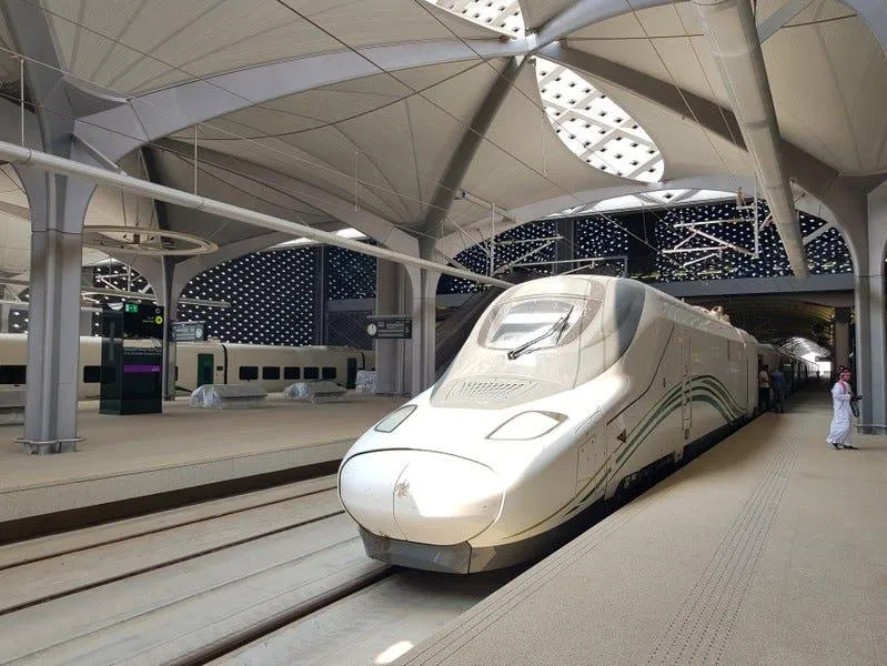 Haramain high speed train platform ready for passengers