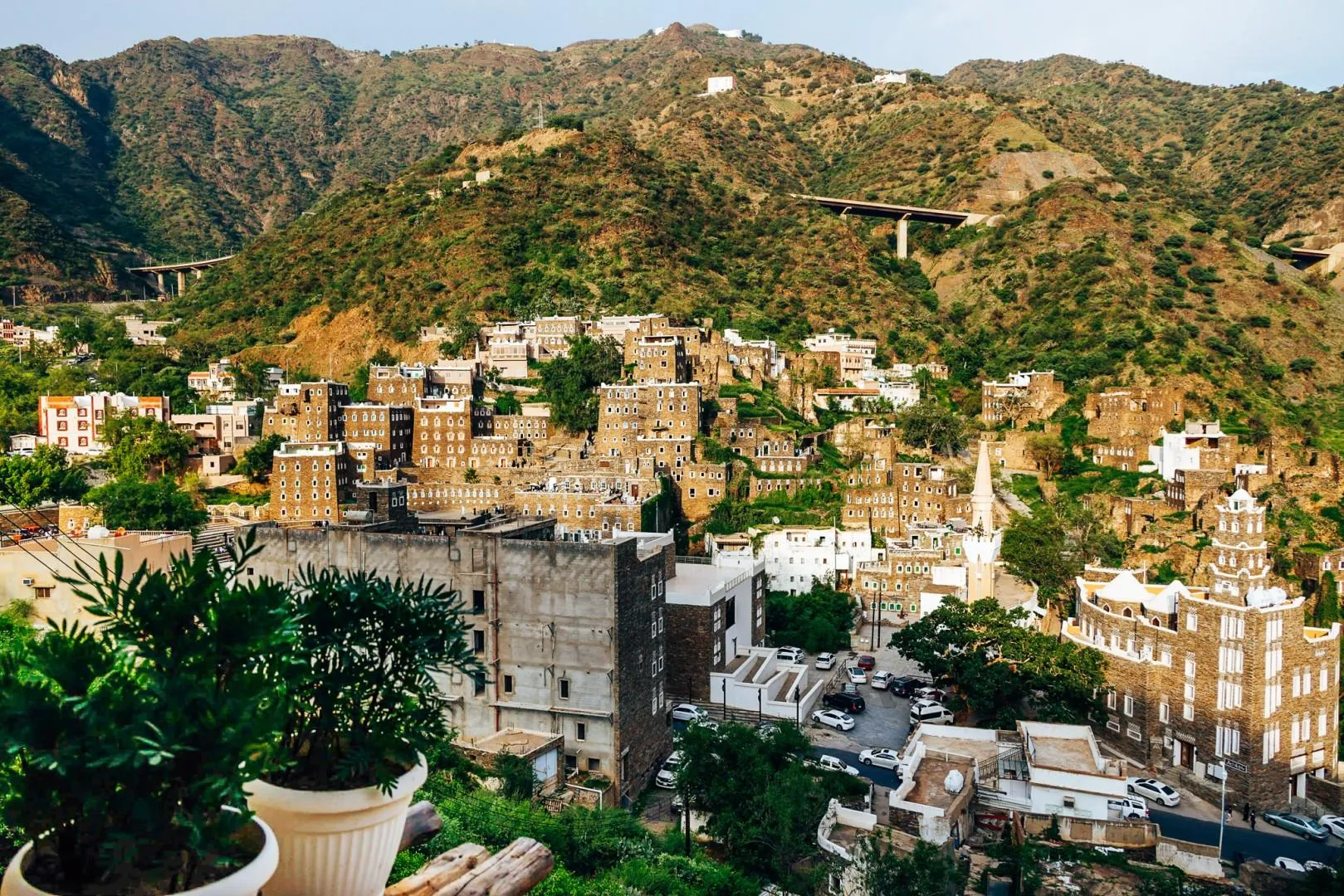 Traditional stone houses in Rijal Almaa village Abha